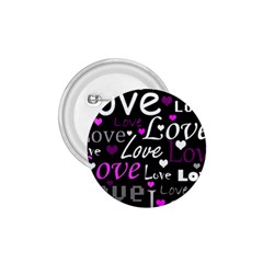 Valentine s Day Pattern - Purple 1 75  Buttons by Valentinaart