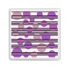 Purple Simple Pattern Memory Card Reader (square)  by Valentinaart