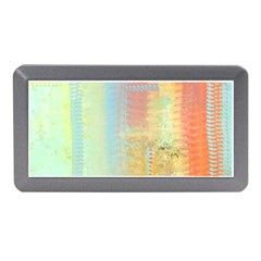 Unique Abstract In Green, Blue, Orange, Gold Memory Card Reader (mini) by digitaldivadesigns
