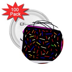 Color Tv 2 25  Buttons (100 Pack)  by Moma