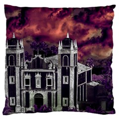 Fantasy Tropical Cityscape Aerial View Standard Flano Cushion Case (one Side) by dflcprints