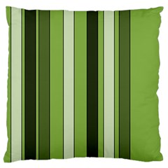 Greenery Stripes Pattern 8000 Vertical Stripe Shades Of Spring Green Color Standard Flano Cushion Case (one Side) by yoursparklingshop