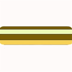 Elegant Shades Of Primrose Yellow Brown Orange Stripes Pattern Large Bar Mats by yoursparklingshop