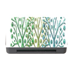 Magical Green Trees Memory Card Reader With Cf by Valentinaart