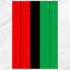 Kwanzaa Colors African American Red Black Green  Canvas 24  X 36  by yoursparklingshop