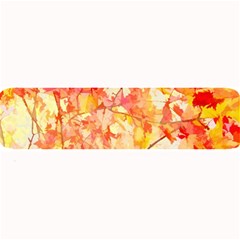 Monotype Art Pattern Leaves Colored Autumn Large Bar Mats by Amaryn4rt