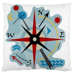 Navigation Standard Flano Cushion Case (one Side) by Valentinaart