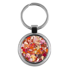 Abstract Abstraction Pattern Moder Key Chains (round)  by Amaryn4rt