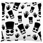 Gentleman pattern Large Flano Cushion Case (Two Sides) Back