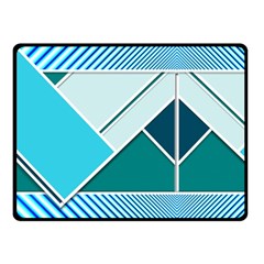 Logo Concept Banner Header Idea Double Sided Fleece Blanket (small)  by Amaryn4rt