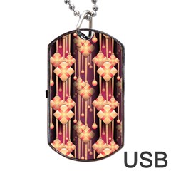 Seamless Pattern Dog Tag Usb Flash (two Sides)  by Amaryn4rt