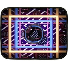 Abstract Sphere Room 3d Design Fleece Blanket (mini) by Amaryn4rt