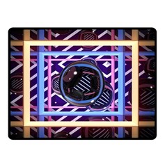 Abstract Sphere Room 3d Design Double Sided Fleece Blanket (small)  by Amaryn4rt
