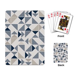 Geometric Triangle Modern Mosaic Playing Card by Amaryn4rt