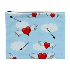 Love Hunting Cosmetic Bag (xl) by Valentinaart