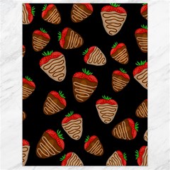 Chocolate Strawberries Pattern Canvas 18  X 24   by Valentinaart