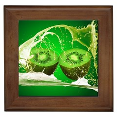 Kiwi Fruit Vitamins Healthy Cut Framed Tiles by Amaryn4rt