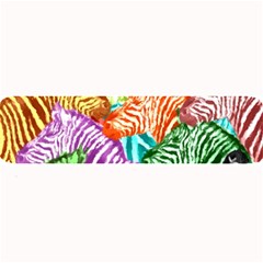Zebra Colorful Abstract Collage Large Bar Mats by Amaryn4rt