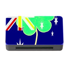 Irish Australian Australia Ireland Shamrock Funny St Patrick Flag Memory Card Reader With Cf by yoursparklingshop