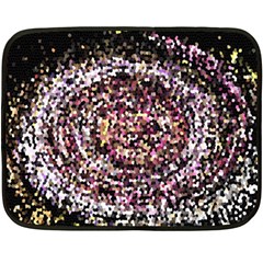 Mosaic Colorful Abstract Circular Fleece Blanket (mini) by Amaryn4rt
