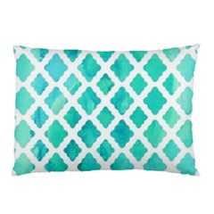 Blue Mosaic Pillow Case by Brittlevirginclothing