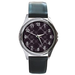 Abstract Seamless Pattern Round Metal Watch by Amaryn4rt