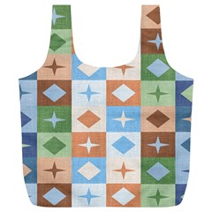 Fabric Textile Textures Cubes Full Print Recycle Bags (l)  by Amaryn4rt