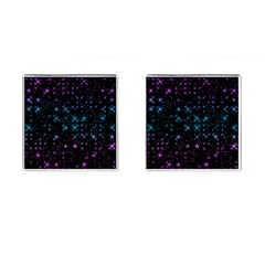 Stars Pattern Seamless Design Cufflinks (square) by Amaryn4rt