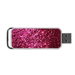 Pink Glitter Portable USB Flash (Two Sides) Front