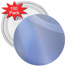 Blue Star Background 3  Buttons (100 Pack)  by Amaryn4rt