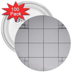 Abstract Architecture Contemporary 3  Buttons (100 Pack)  by Amaryn4rt
