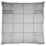 Abstract Architecture Contemporary Large Flano Cushion Case (One Side) Front