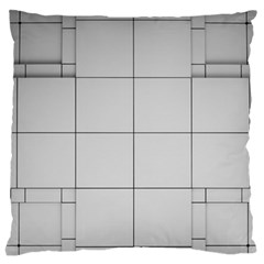 Abstract Architecture Contemporary Large Flano Cushion Case (two Sides) by Amaryn4rt