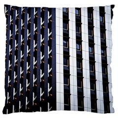 Architecture Building Pattern Large Flano Cushion Case (two Sides) by Amaryn4rt