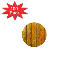 Background Wood Lath Board Fence 1  Mini Buttons (100 Pack)  by Amaryn4rt