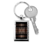 Fractal Art Design Geometry Key Chains (Rectangle)  Front