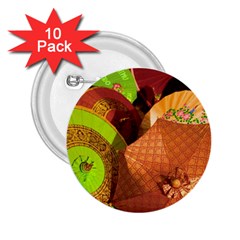 Umbrellas Parasols Design Rain 2 25  Buttons (10 Pack)  by Amaryn4rt