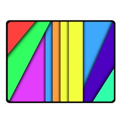 More Color Abstract Pattern Double Sided Fleece Blanket (small)  by Nexatart