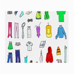 Clothing Boots Shoes Shorts Scarf Small Glasses Cloth (2-side) by Nexatart