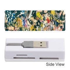 Art Graffiti Abstract Lines Memory Card Reader (stick)  by Nexatart