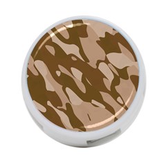 Background For Scrapbooking Or Other Beige And Brown Camouflage Patterns 4-port Usb Hub (one Side) by Nexatart