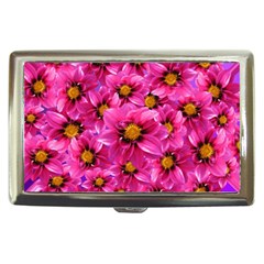 Dahlia Flowers Pink Garden Plant Cigarette Money Cases by Nexatart