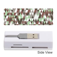 Pattern Triangles Random Seamless Memory Card Reader (stick)  by Nexatart