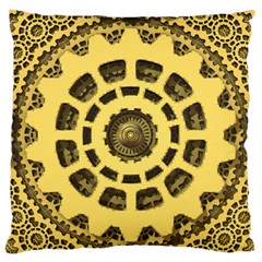 Gears Standard Flano Cushion Case (one Side) by Nexatart