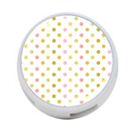 Polka Dots Retro 4-Port USB Hub (One Side) Front