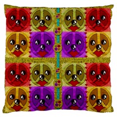 Peace Dogs Standard Flano Cushion Case (two Sides) by pepitasart