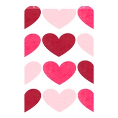 Valentine S Day Hearts Shower Curtain 48  X 72  (small)  by Nexatart