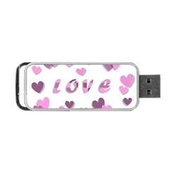 Love Valentine S Day 3d Fabric Portable Usb Flash (two Sides) by Nexatart