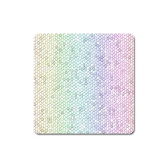 The Background Wallpaper Mosaic Square Magnet by Nexatart