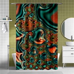 Painted Fractal Shower Curtain 48  X 72  (small)  by Fractalworld